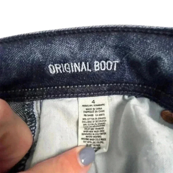 American Eagle Women's Bootcut Stretch Jeans Size 4 Blue Medium Wash - Picture 6 of 12